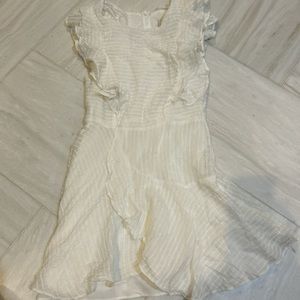 White ruffle dress